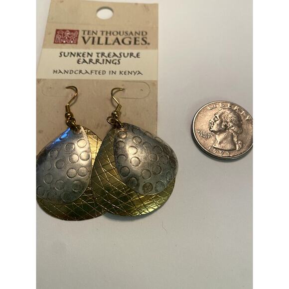 Ten Thousand Villages Handcrated Drop Style Earrings Lot/Bundle of 4 NWT - Picture 5 of 6